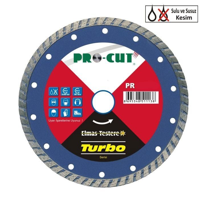 Genel Elmas Testere Bıçağı 230 mm Turbo 51115
