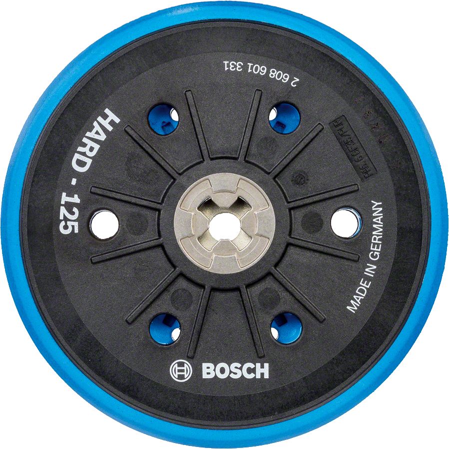 Bosch - 125 mm 5 16'' Çok Delikli Zımpara Tabanı Sert 2608601331