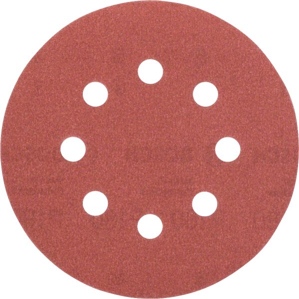 Bosch - Eksantirik Zımpara Kağıdı 5'li, 125 mm 180 Kum 8 Delik 2609256A26