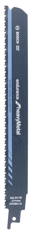 Bosch - Endurance Serisi Ağır Metal için Panter Testere Bıçağı S 1136 CHF - 5'li 2608657526