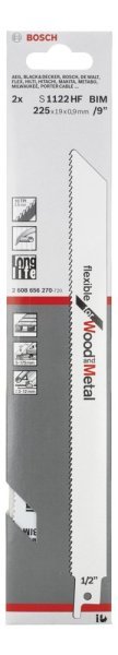 Bosch - Flexible Serisi Ahşap Ve Metal için Panter Testere Bıçağı S 1122 HF - 2'li 2608656270