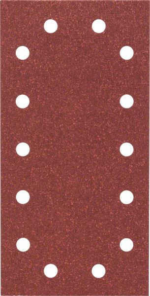 Bosch - Titreşimli Zımpara Kağıdı 10'lu, 115 x 230 mm 80 Kum 14 Delik 2609256B21