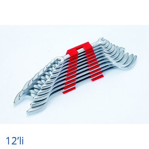 İzeltaş Çatal İki Ağız Anahtar Takımı Kısa Boy 12'Li