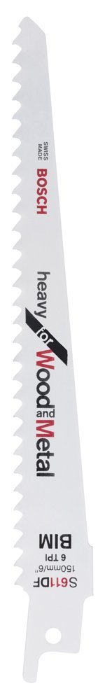 Bosch - Heavy Serisi Ahşap Ve Metal için Panter Testere Bıçağı S 611 DF - 5'li 2608656258