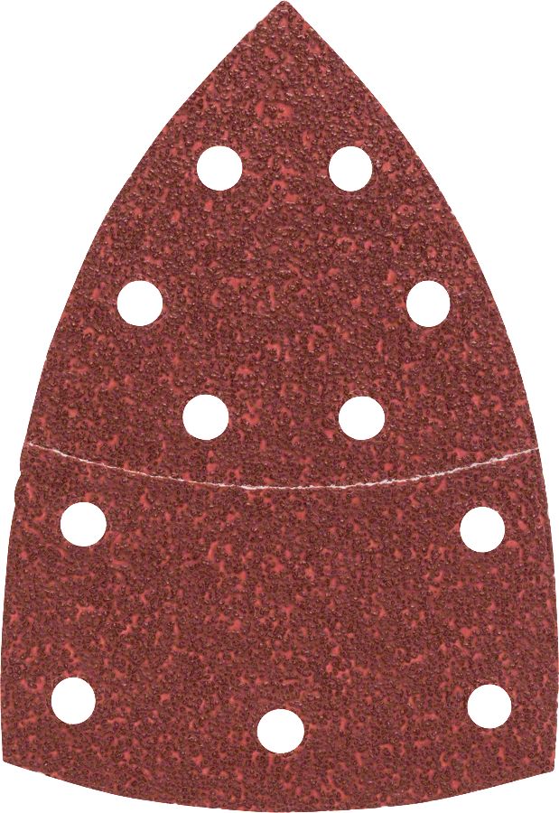 Bosch - Multi Zımpara Kağıdı 10'lu, 102 x 62 93 mm 40 Kum 11 Delik 2609256A61