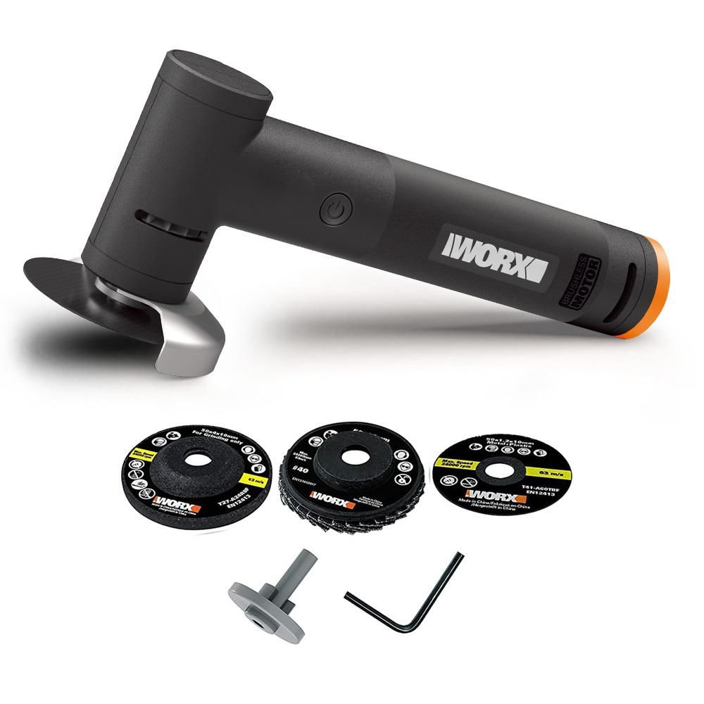 WORX WX741.9 MAKERX 20Volt Kömürsüz Profesyonel 50mm Avuç Taşlama
