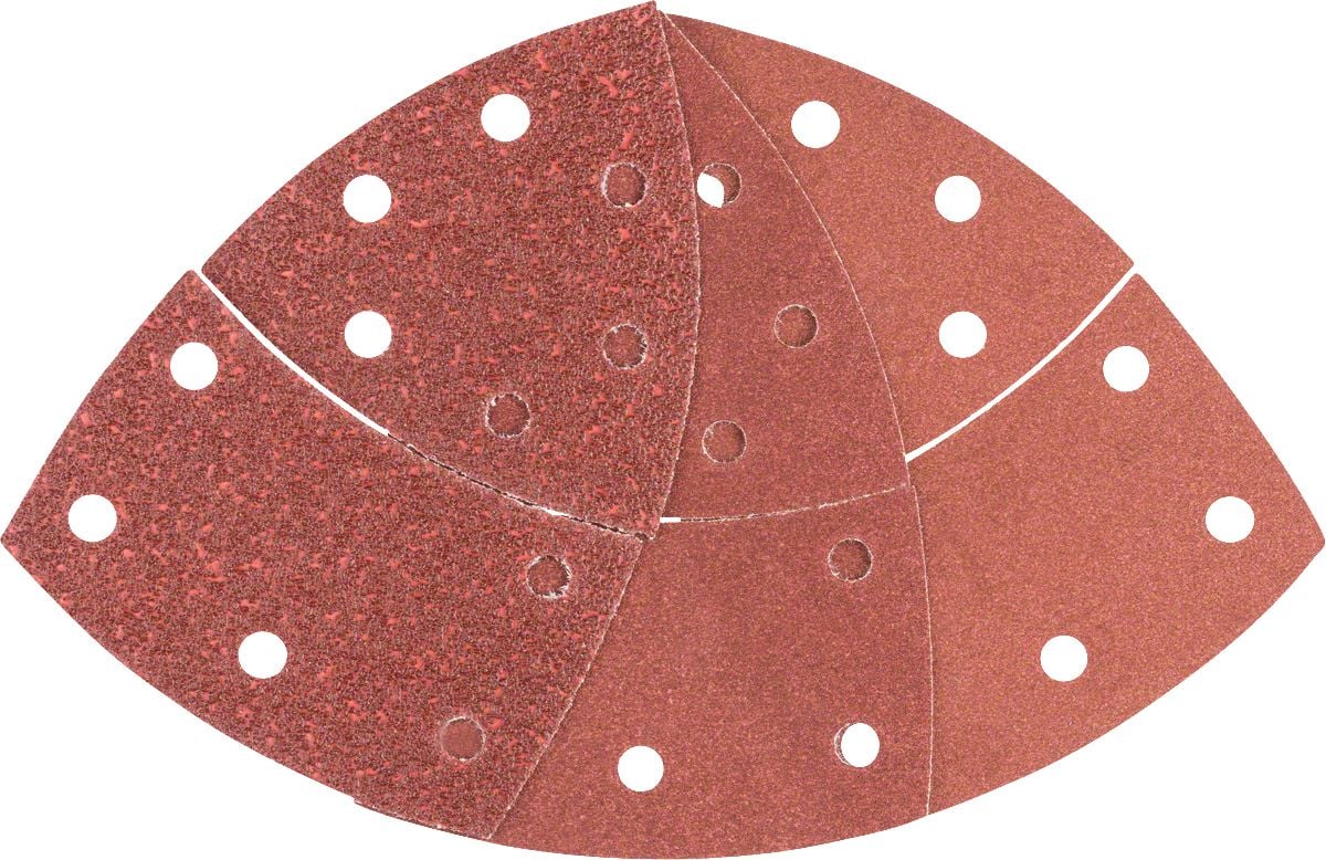 Bosch - Multi Zımpara Kağıdı 10'lu Set, 102 x 62 93 mm 40 120 180 Kum 11 Delik 2609256A67