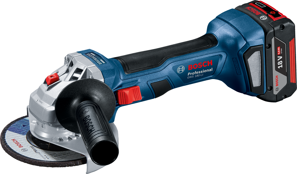 Bosch GWS 180-LI Tek Akülü Taşlama Makinesi