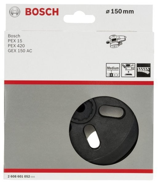 Bosch - 150 mm Zımpara Tabanı Orta Sertlikte 2608601052