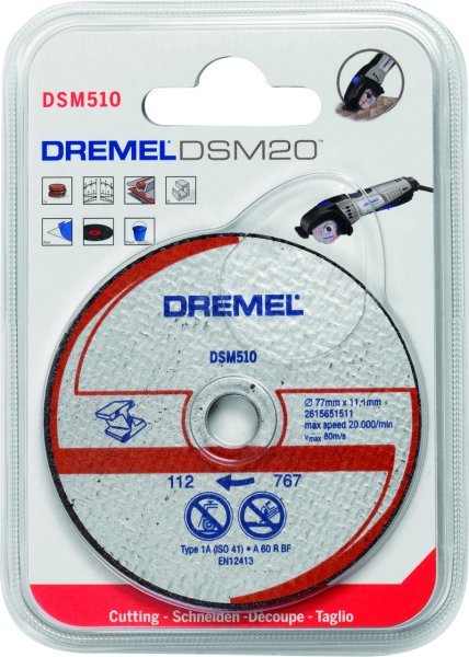 DREMEL® DSM20 metal ve plastik kesme diski (DSM510) 2615S510JA