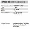 27160 KG 80 Gönye Kesme Testeresi