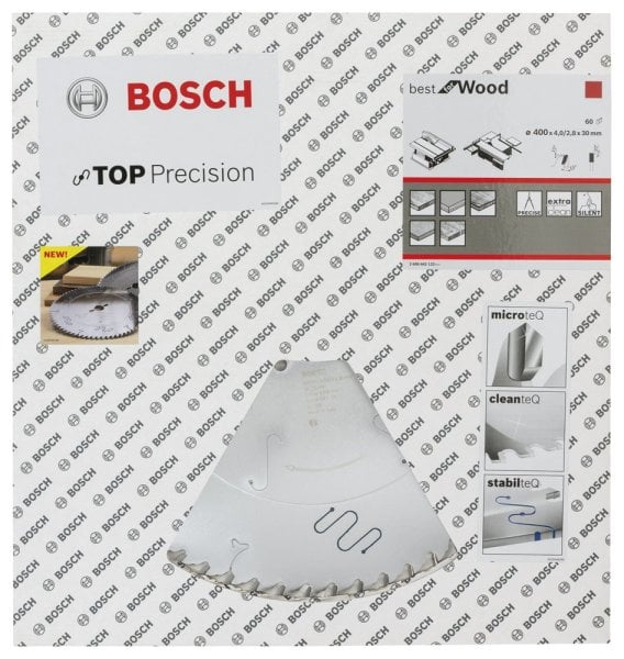 Bosch - Best Serisi Hassas Kesim Ahşap için Daire Testere Bıçağı 400*30 mm 60 Diş 2608642122