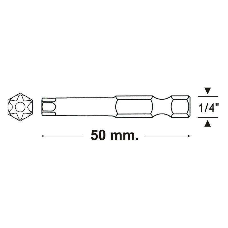 PROSCR BITS UÇ 50 mm T30