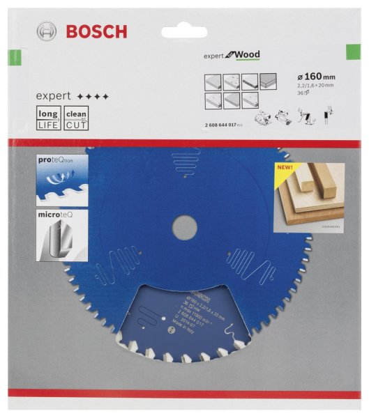 Bosch - Expert Serisi Ahşap için Daire Testere Bıçağı 160*20 mm 36 Diş 2608644017