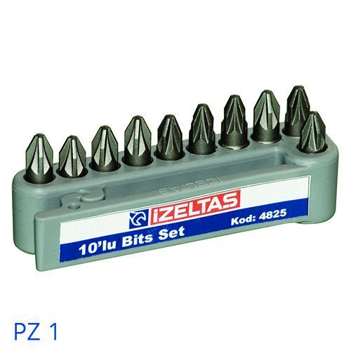 İzeltaş Pozidriv Bits Set (25 Mm) Pz 1