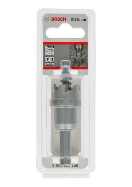 Bosch - Endurance Serisi Ağır Metaller için TCT Delik Açma Testeresi (Panç) 25 mm 2608594135