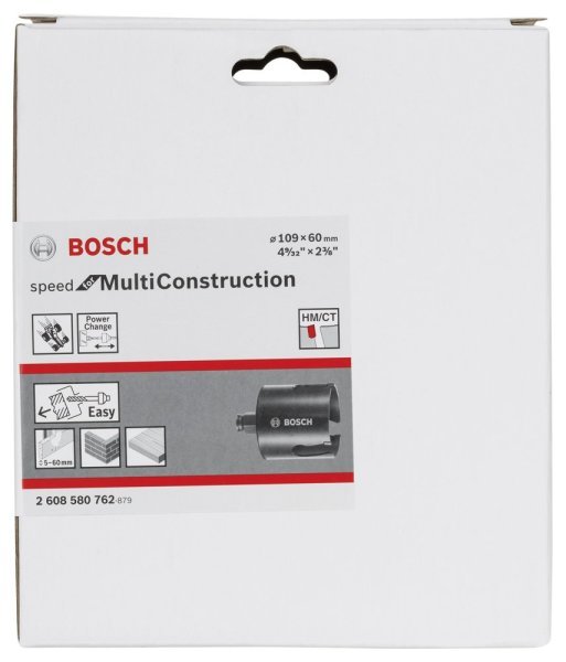 Bosch - Speed Serisi Çoklu Malzeme için Delik Açma Testeresi (Panç) 109 mm 2608580762
