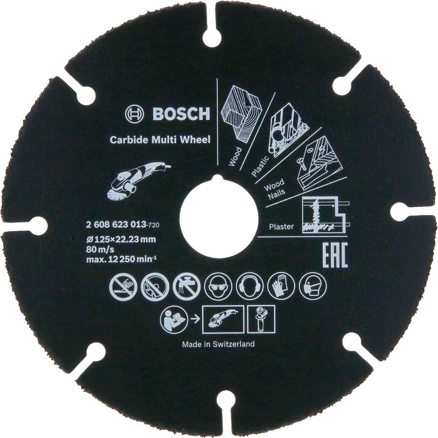 Bosch - Carbide Multi Wheel 125 mm (Çok Amaçlı Kesici) 2608623013