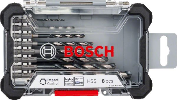 Bosch - Impact Control Serisi HSS Metal Matkap Ucu Seti 8'li 2608577146