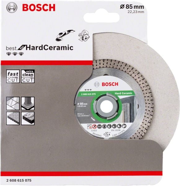 Bosch - Best Serisi Sert Seramikler İçin Elmas Kesme Diski 85 mm 2608615075