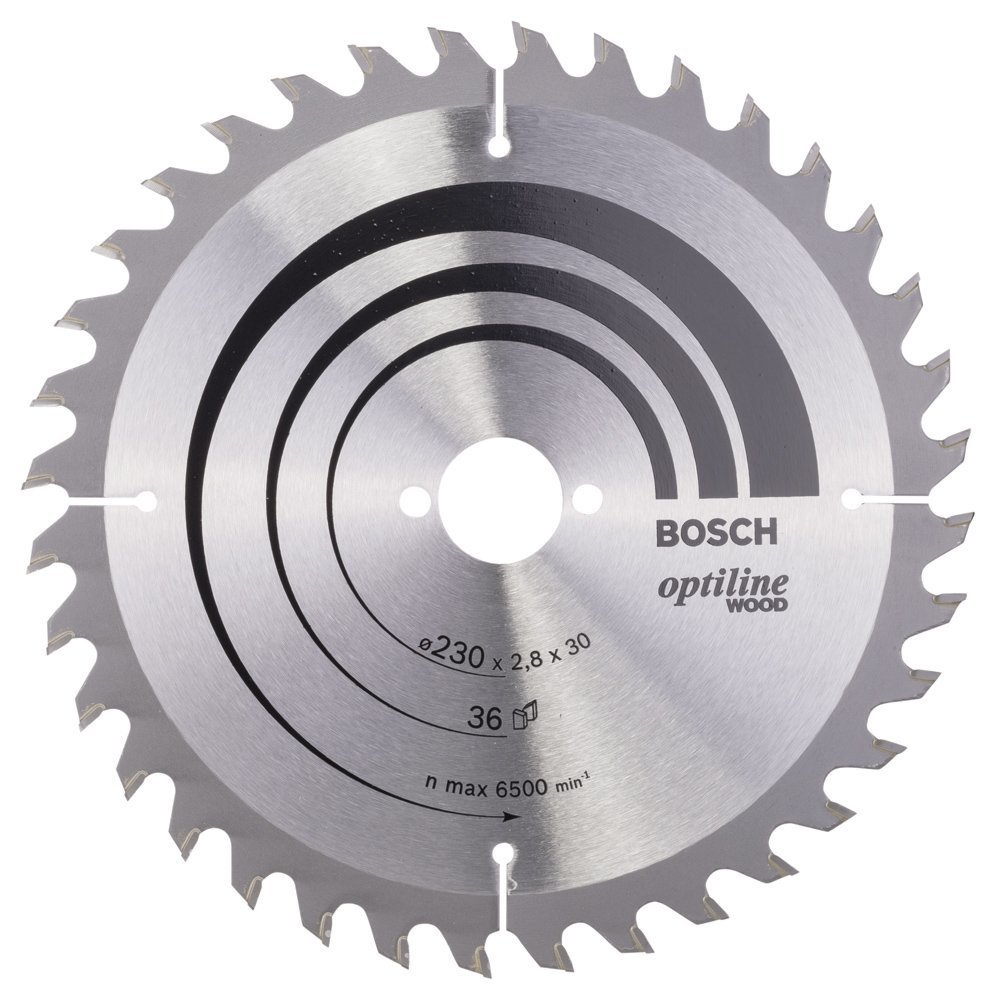 Bosch - Optiline Serisi Ahşap için Daire Testere Bıçağı 230*30 mm 36 Diş 2608640628
