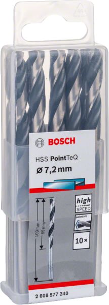 Bosch - HSS-PointeQ Metal Matkap Ucu 7,2 mm 10'lu 2608577240