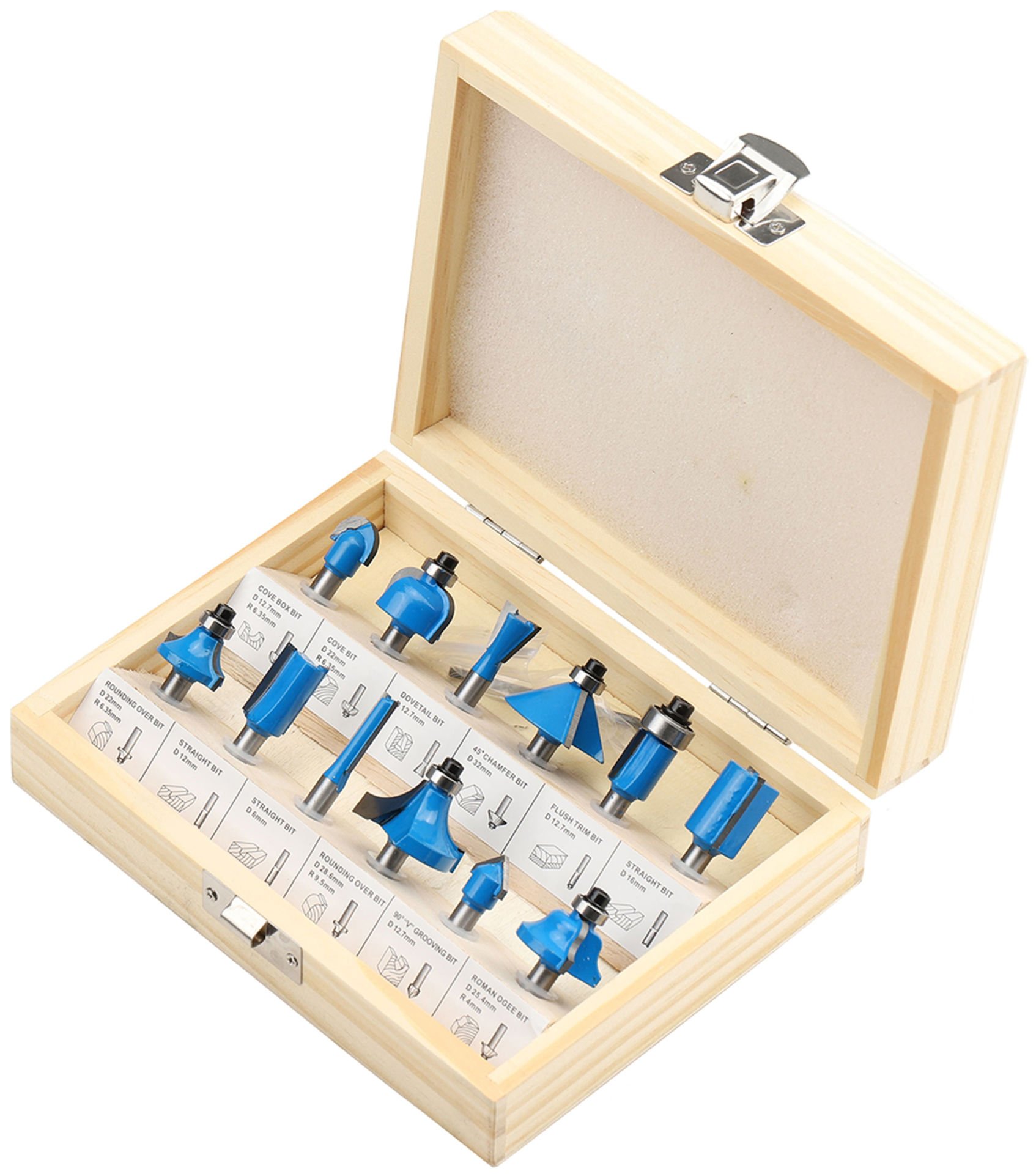 TOPSHOP 12PARÇA FREZE BIÇAĞI SETİ 8mm 03