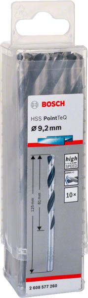 Bosch - HSS-PointeQ Metal Matkap Ucu 9,2 mm 10'lu 2608577260