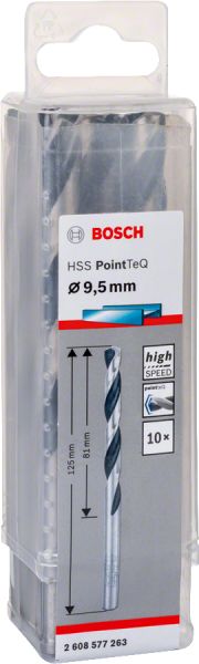 Bosch - HSS-PointeQ Metal Matkap Ucu 9,5 mm 10'lu 2608577263