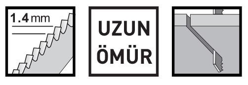 KNISAW 150 mm KILIÇ TESTERE SAC METAL