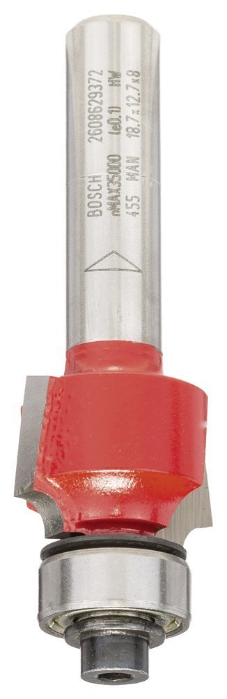 Bosch - Expert Serisi Ahşap İçin Çift Oluklu, Sert Metal Bilye Yataklı Yuvarlama Frezesi 8*3*55mm 2608629372