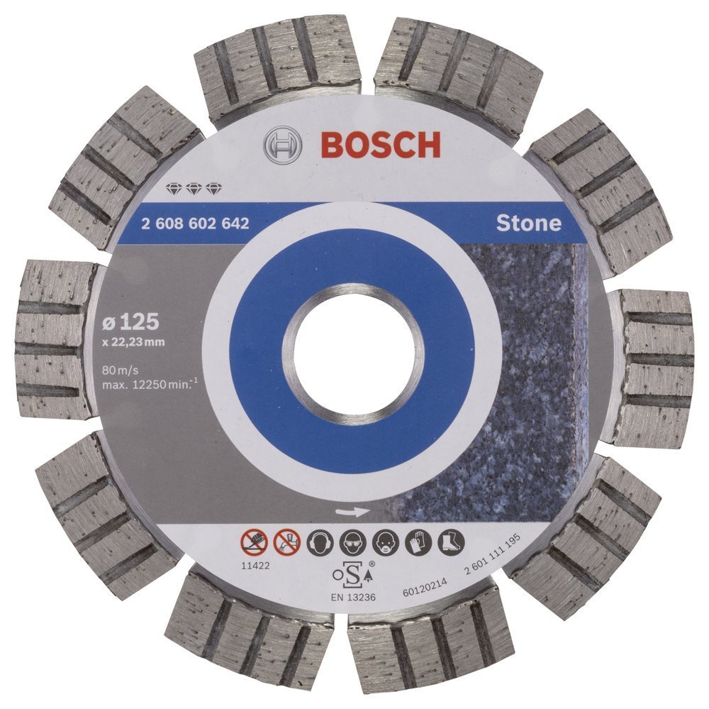 Bosch - Best Serisi Taş İçin Elmas Kesme Diski 125 mm 2608602642