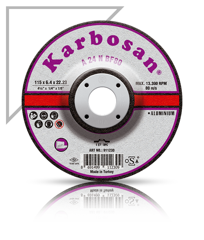 KARBOSAN/115x6.4x22.23/ALÜMİNYUM TAŞLAMA TAŞI