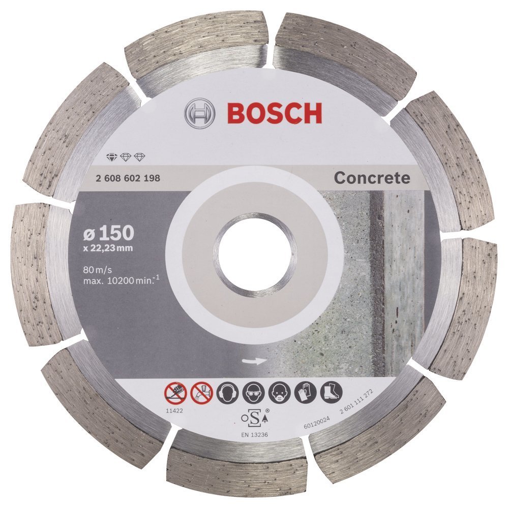 Bosch - Standard Seri Beton İçin Elmas Kesme Diski 150 mm 2608602198