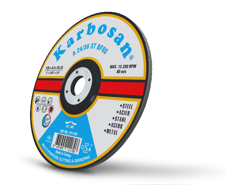 KARBOSAN/180x4.0x22.23/METAL KESME TAŞLAMA DİSKİ