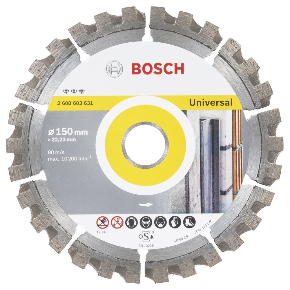 Bosch - Best Serisi Genel Yapı Malzemeleri ve Metal İçin Elmas Kesme Diski 150 mm 2608603631