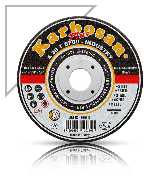 KARBOSAN/125x2.5x22.23/ ENDÜSTRİYEL METAL PLUS KESME DİSKİ