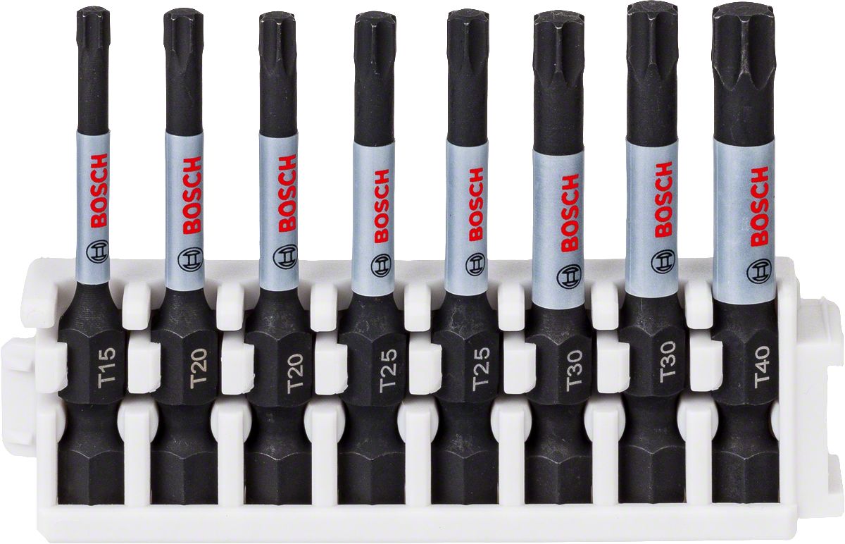 Bosch - Impact Control Serisi Vidalama Ucu 8'li T15 T20x2 T25x2 T30x2 T40 *50mm 2608522329