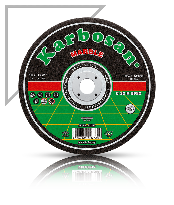 KARBOSAN/230x3.5x22.23/MERMER KESME DİSKİ