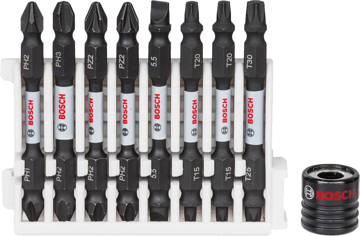 Bosch - Impact Control Serisi Çift Taraflı Vidalama Ucu 9'lu Set *65mm 2608522345
