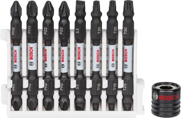 Bosch - Impact Control Serisi Çift Taraflı Vidalama Ucu 9'lu Set *65mm 2608522345