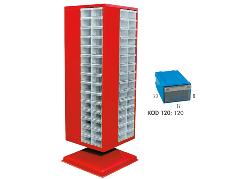 Çekmeceli Döner Dolap KOD:MT 120-120