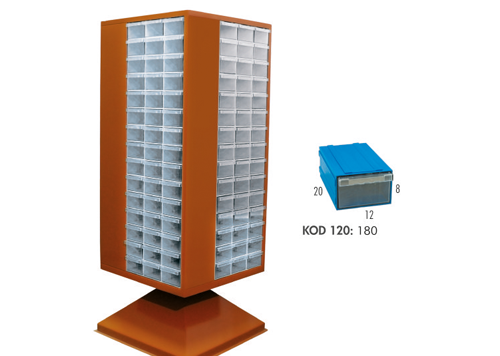 Çekmeceli Döner Dolap KOD: MT 120-180