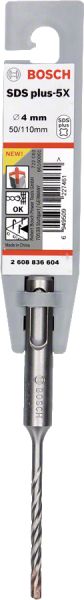 Bosch - SDS-Plus-5X Serisi Kırıcı Delici Matkap Ucu 4*110 mm 2608836604