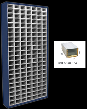 Tek Yönlü Metal Dolap KOD:TMD C120