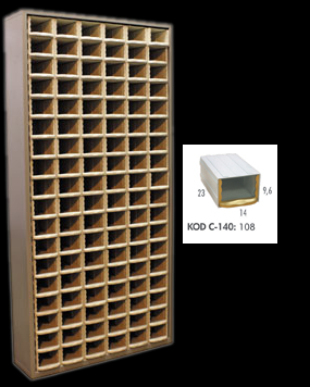Tek Yönlü Metal Dolap KOD:TMD C140