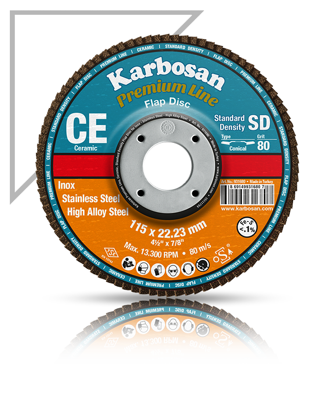 KARBOSAN/180x40KUM/SERAMİK FLAP DİSK KONİK