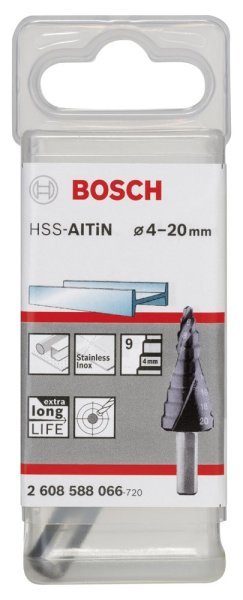 Bosch - HSS-AlTiN 9 Kademeli Matkap Ucu 4-20 mm 2608588066