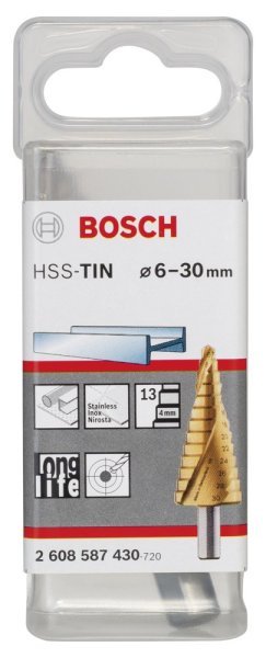 Bosch - HSS-TiN 13 Kademeli Matkap Ucu 6-30 mm 2608587430