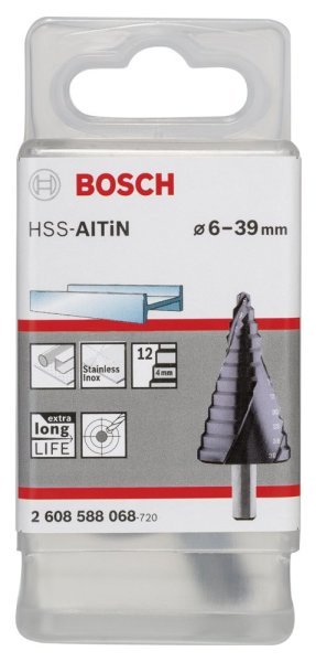 Bosch - HSS-AlTiN 12 Kademeli Matkap Ucu 6-39 mm 2608588068
